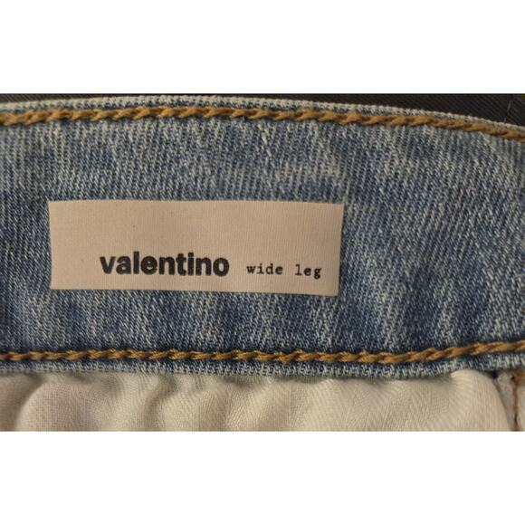 Edyson Valentino Wide Leg Jeans Womens 30 High Rise Light Wash Stretch NWT - Picture 3 of 12